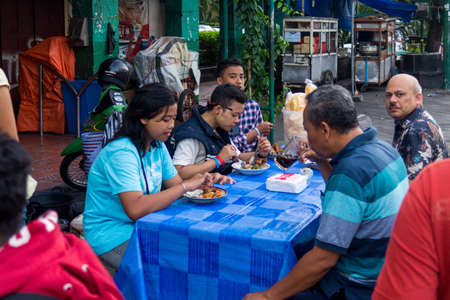 Yogyakarta Indonesia Street Food on the morningのeditorial素材