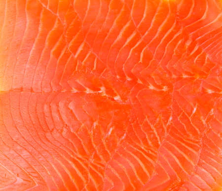 Smoked trout fillet slice textureの写真素材