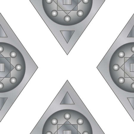 Seamless ritter designed background, grayのイラスト素材