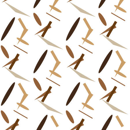 Abstract seamless pattern in skin toneのイラスト素材