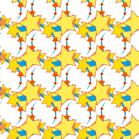 Ascending star as seamless vector patternのイラスト素材