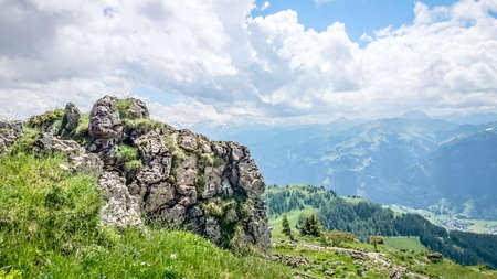 Nature Mountains of European Alps, panoramic view