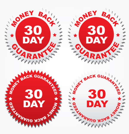 Four stickers 30 dayのイラスト素材