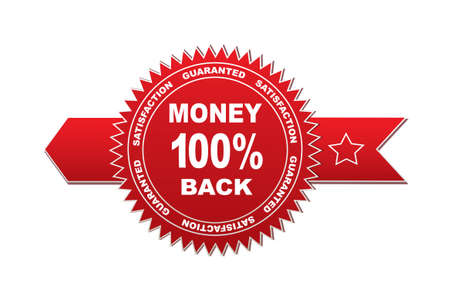 Label - guarantee 100 money backのイラスト素材