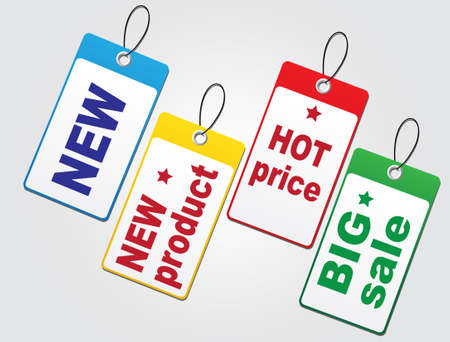 Set of tags. Vectorのイラスト素材