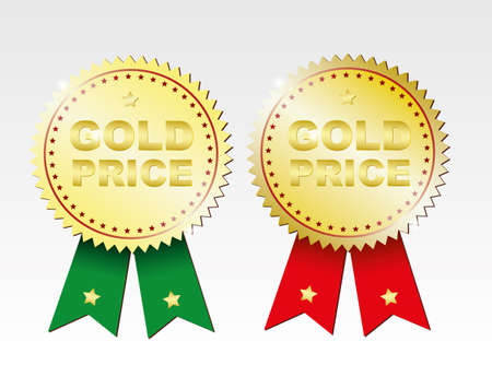 Gold price label. Vectorのイラスト素材