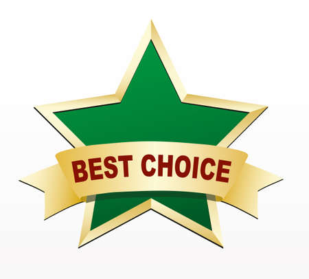 Star label - best choice.のイラスト素材