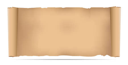 Scroll of old paper. Vectorのイラスト素材
