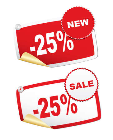 Discount labels. Vectorのイラスト素材