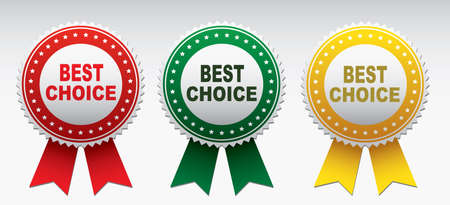 Labels - Best choice. Vectorのイラスト素材