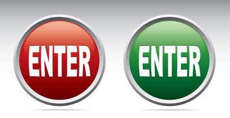 Enter iconsのイラスト素材