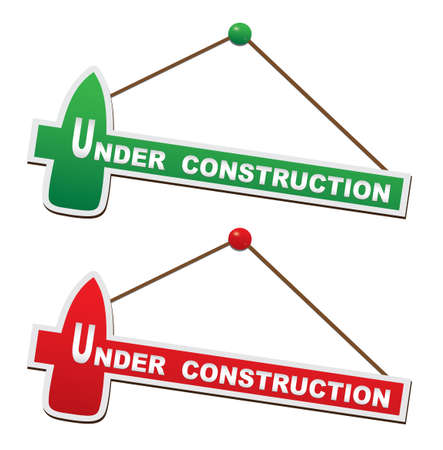 Under construction - Illustration of signboardのイラスト素材