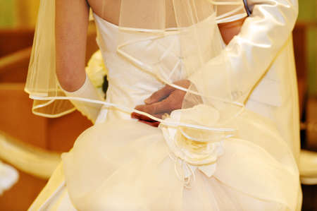 Compassion affection representation of the groom of the brideの写真素材