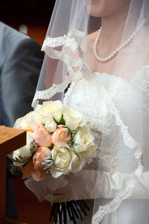 Bouquet wedding flower arrangement of gorgeous wedding bouquetの写真素材