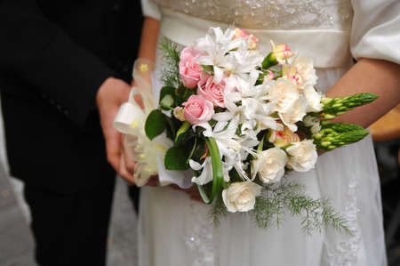 Graceful very nice wedding bouquetの写真素材