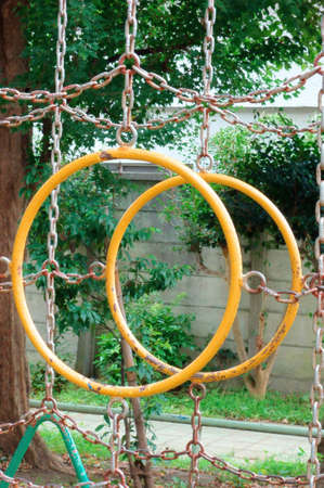 Hanging wheel of playground, Playground equipment in the children's park