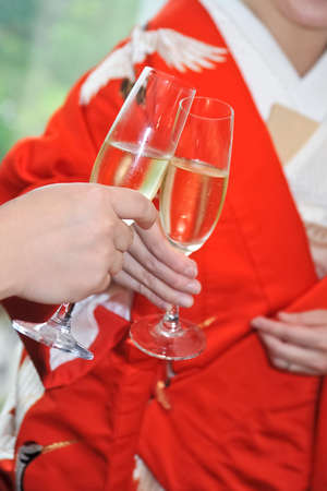 Bridal image, splendid and elegant very nice weddingの写真素材