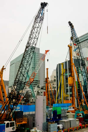 Construction site in town