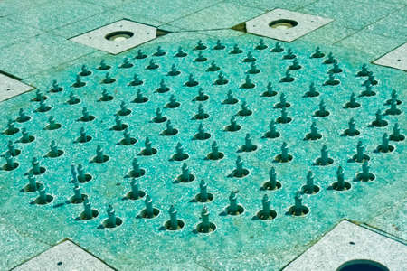 Nozzle pattern of park fountain