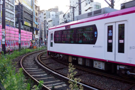 Toden Arakawa Line connecting Waseda and Minowa in Tokyo