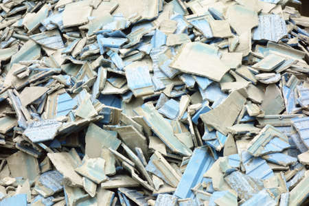 Resource recycling, waste tile tile patternの写真素材