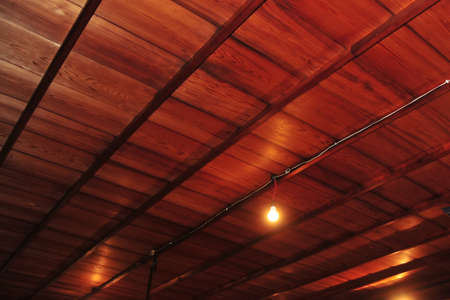 Wooden one-story kimono interior pattern of the Shinto ceremony ceremony venue in the shrine precinctsの写真素材