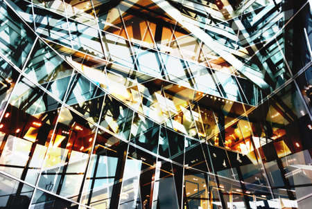 Blade Runner image, a complex beam of multiple futuristic vertical and horizontal spaces