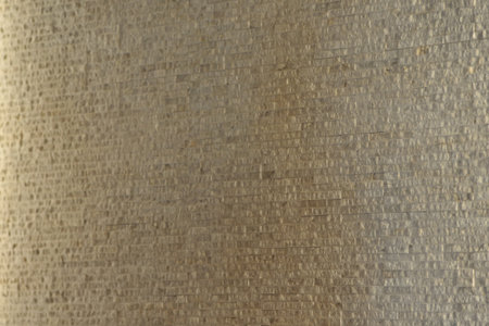 The textured background of brown wood is quaintの写真素材