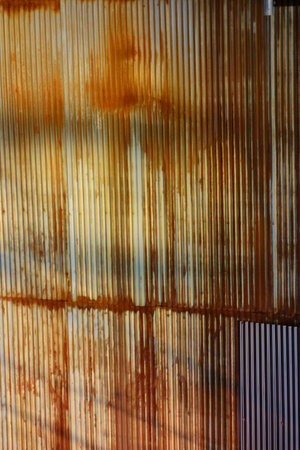Abstract background pattern of old rusted galvanized iron plateの写真素材