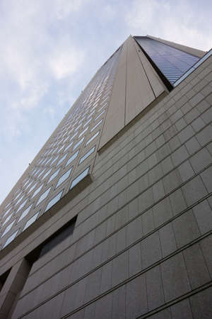 Modern architecture Etosetra in the futuristic ultra-modern cityの写真素材