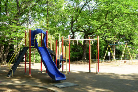 Kaoru Shinryoku, the pleasant weather in early summer makes the green park pleasantの写真素材