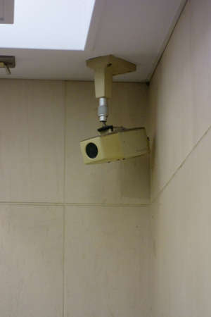 Close-up shot of surveillance camera for security camera, security tool
