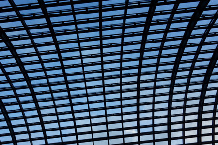 Abstract architecture wallpaper design, digital concept background