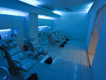 Beauty and health concept, professional hairdresser salonの写真素材