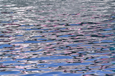Calm expression, sea water surface on the coast within the cove