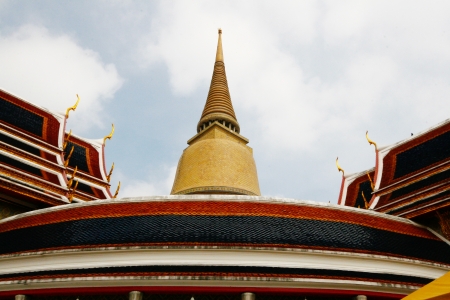 Pagoda architecture in a wide angle.の写真素材