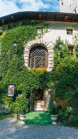 KORZKIEW, POLAND - SEP 3, 2016: Korzkiew Castle. This mediaeval defence fortress was built in the mid-14th century. It belongs to castles end fortresses: Eagles' Nests Trail near Krakowのeditorial素材
