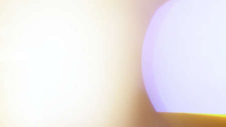 Real Lens Flare Shot in Studio over Blackの写真素材