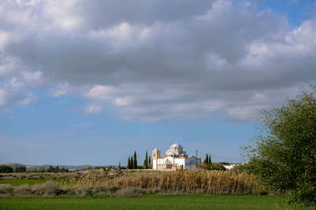 Xrisosotiros Akanthous church seen from a distance