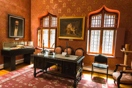 Room in Iulia Hasdeu Castle, a house built in the form of small castleのeditorial素材