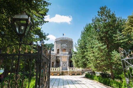 Sunny day at Iulia Hasdeu Castle, a house built in the form of small castle by Bogdan Petriceicu Hasdeuのeditorial素材