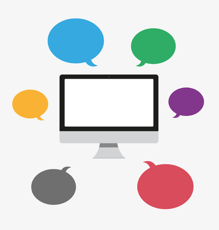 COMMUNICATION COMPUTERのイラスト素材