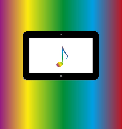 tabletのイラスト素材