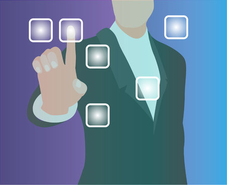 press buttonsのイラスト素材