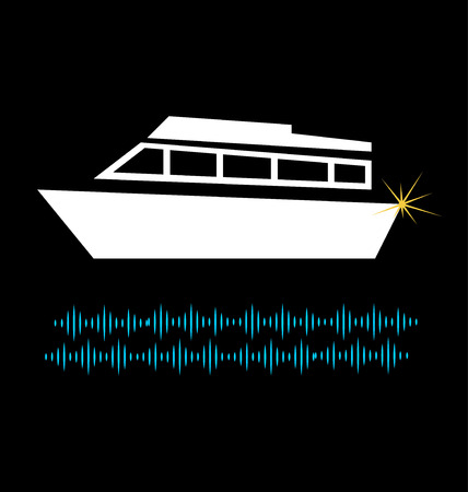 yacht ride iconのイラスト素材