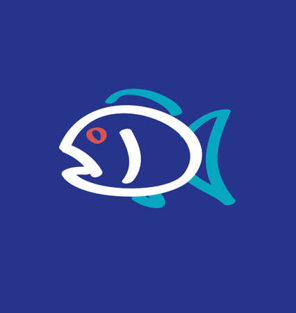 fish iconの写真素材