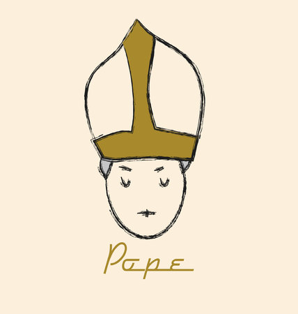 pope iconのイラスト素材