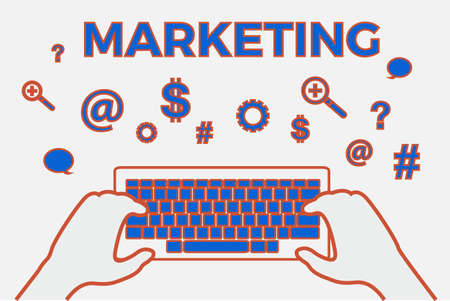 marketing elementsのイラスト素材