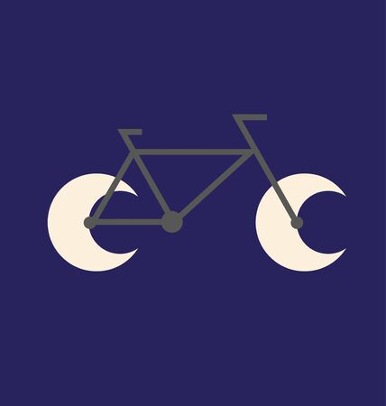 night bikeのイラスト素材