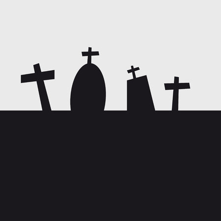 halloween gravesのイラスト素材